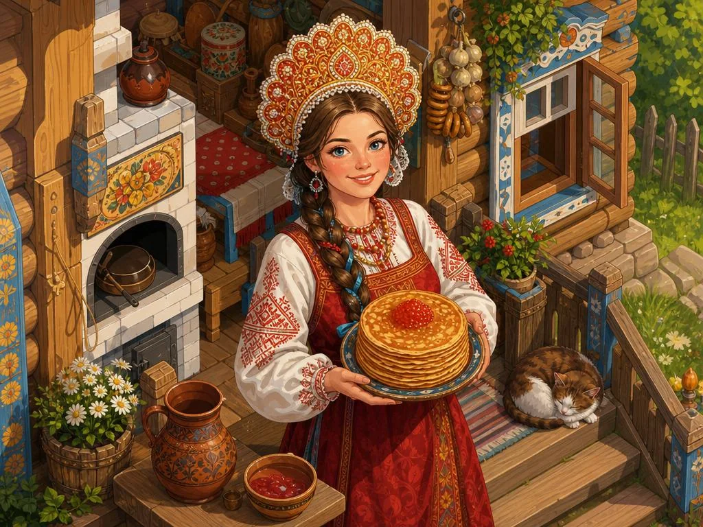 Человек в русском народном костюме