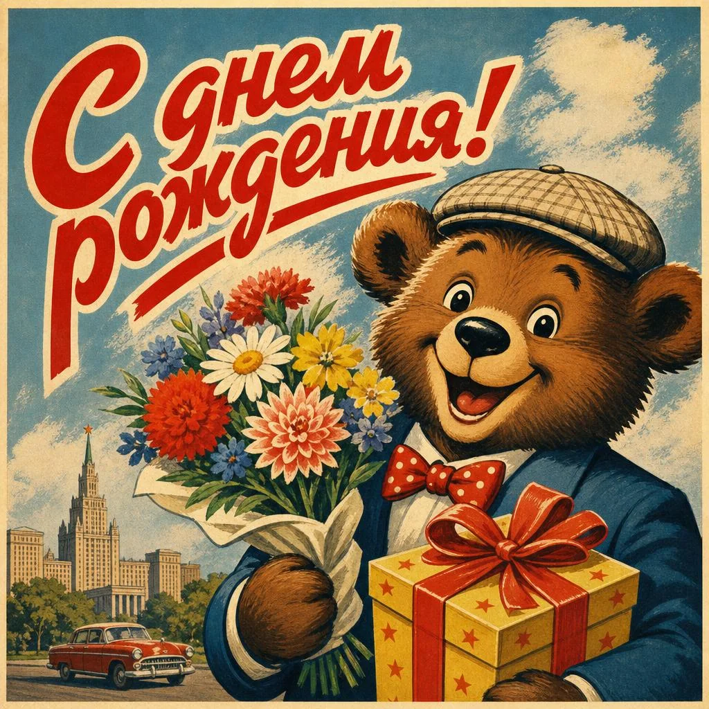 Открытка на день рождения