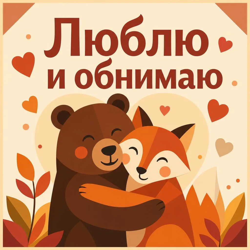 Открытка для родных