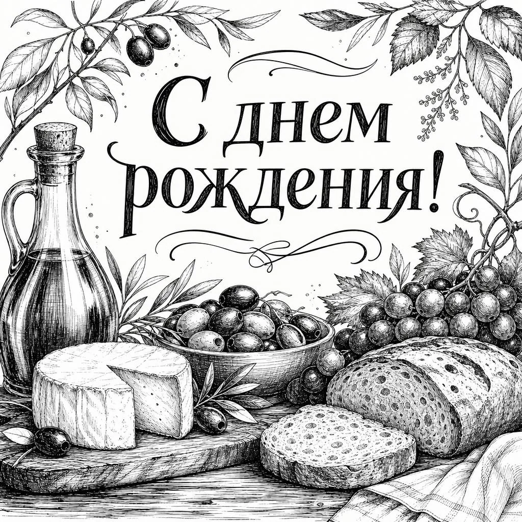 Открытка на день рождения