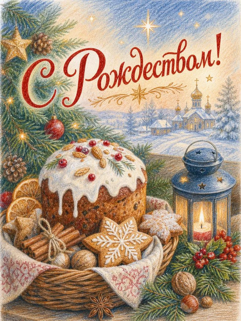 Открытка с Рождеством