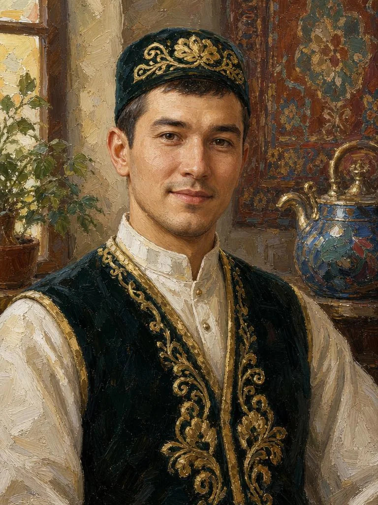 Человек в татарском национальном костюме
