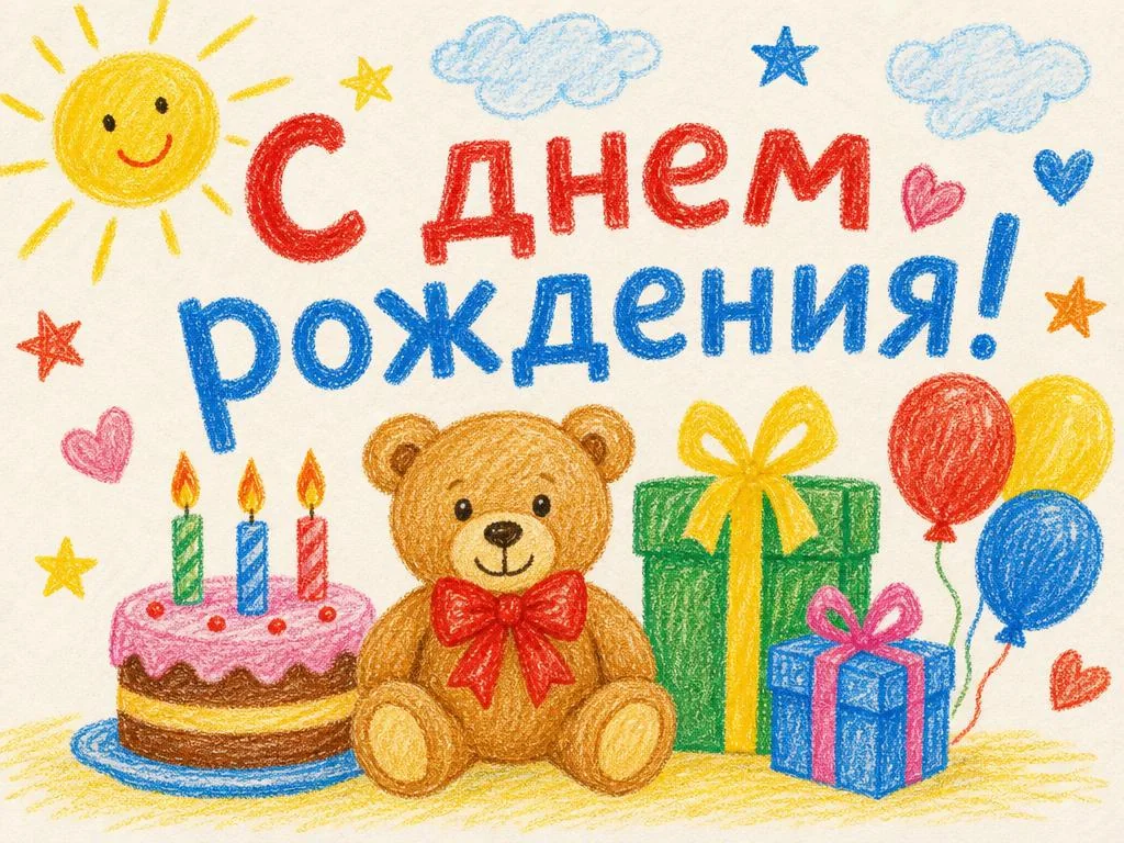 Открытка на день рождения
