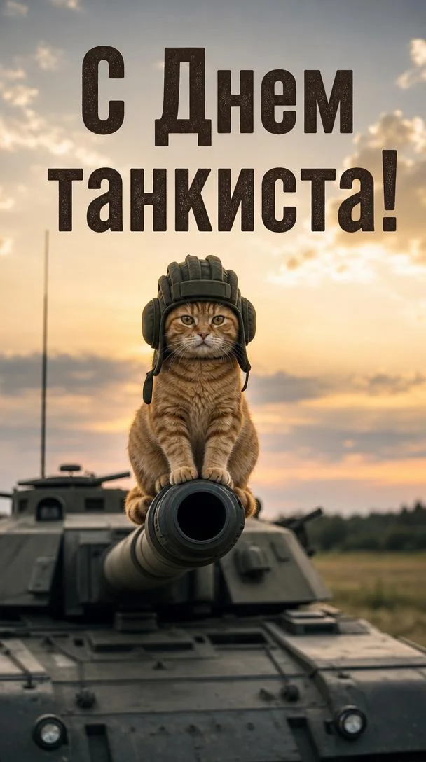 Открытка с Днем танкиста