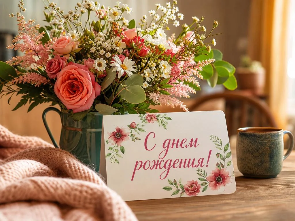 Открытка на день рождения