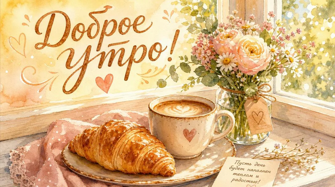 Открытка с добрым утром