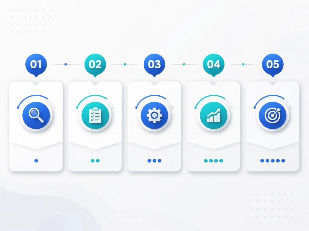 Горизонтальная бизнес-инфографика