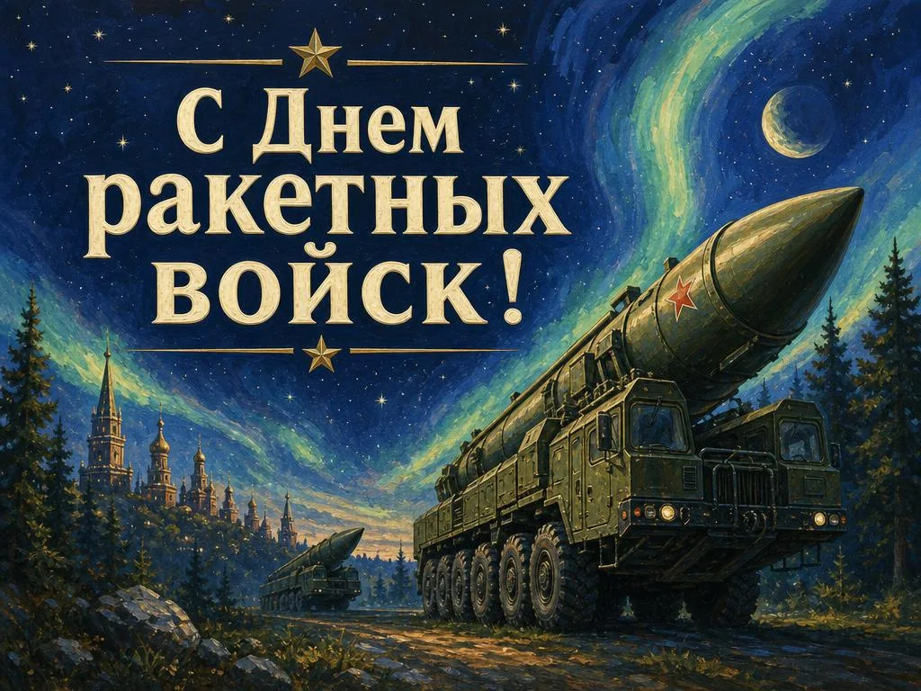 Открытка с Днем ракетных войск